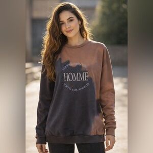 London New York Homme Tokyo Los Angeles Sweatshirt